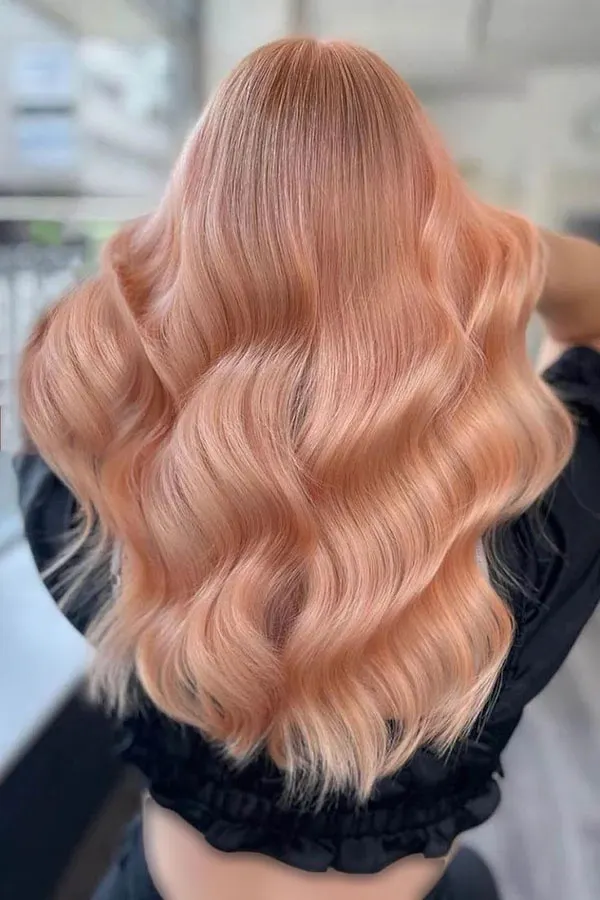 Peach hair color 11