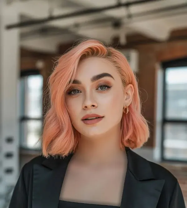 Peach hair color 12