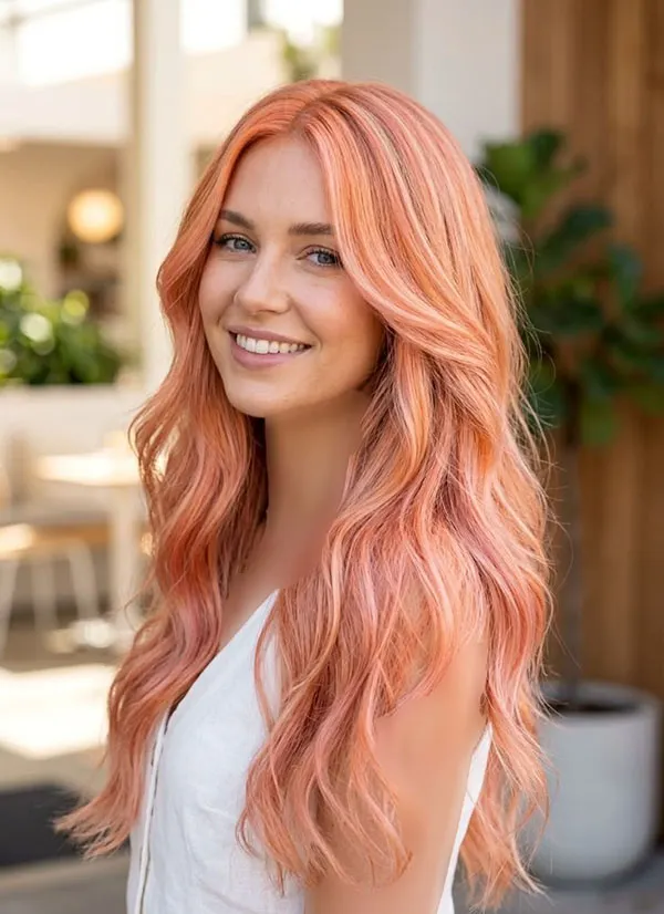 Peach hair color 17 1