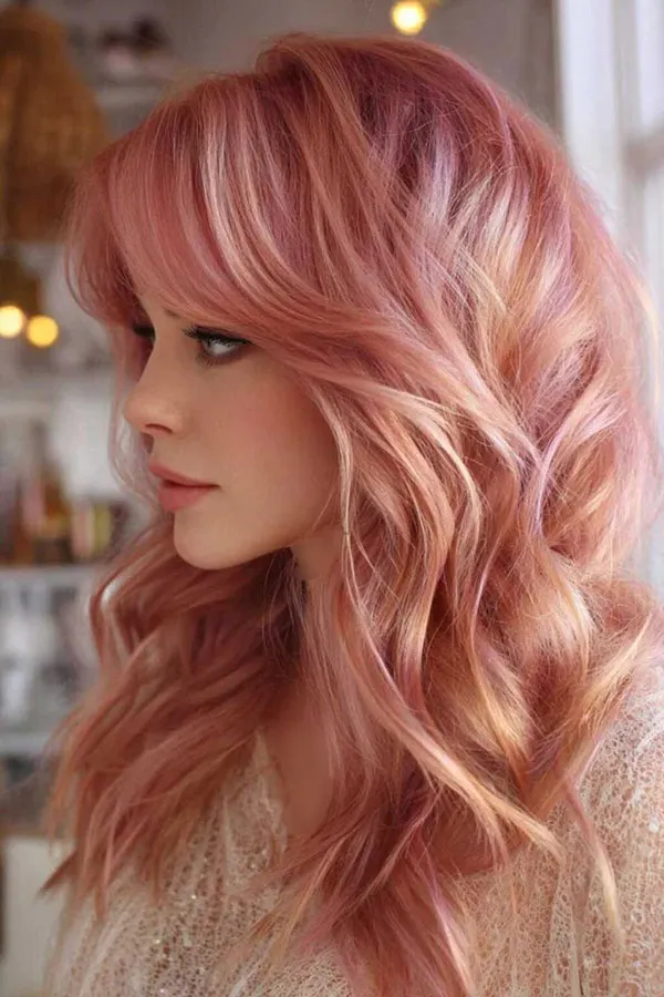 Peach hair color 2