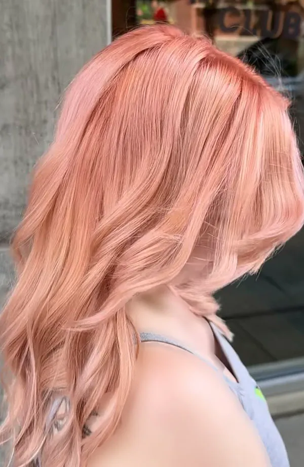 Peach hair color 22