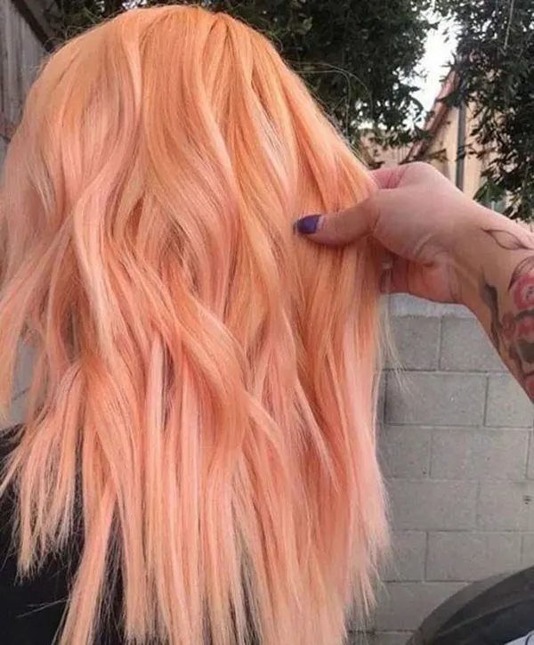 Peach hair color 24