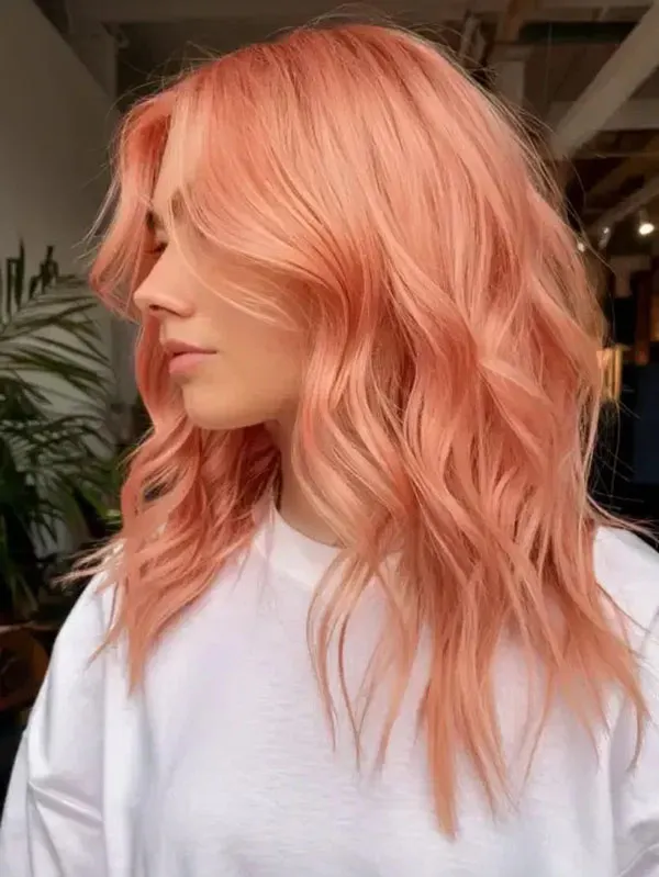 Peach hair color 26