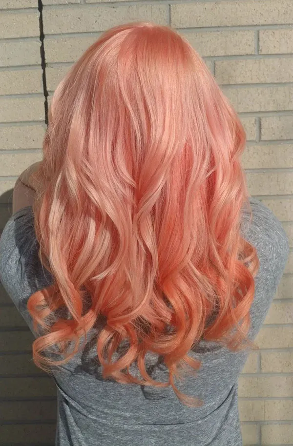 Peach hair color 28