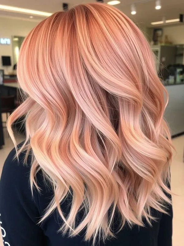 Peach hair color 4