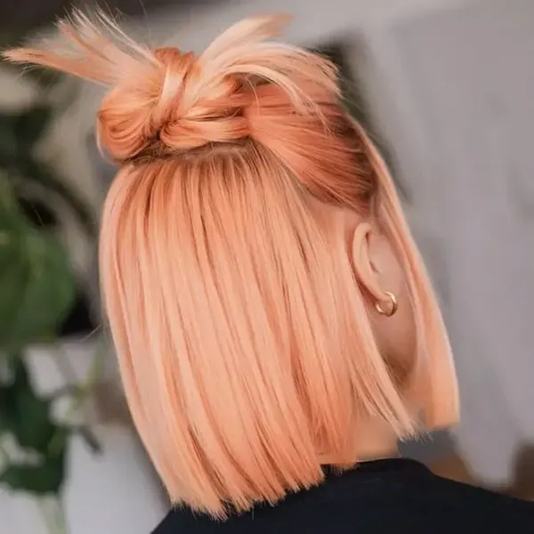 Peach hair color 5