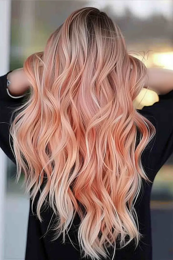 Peach hair color 6