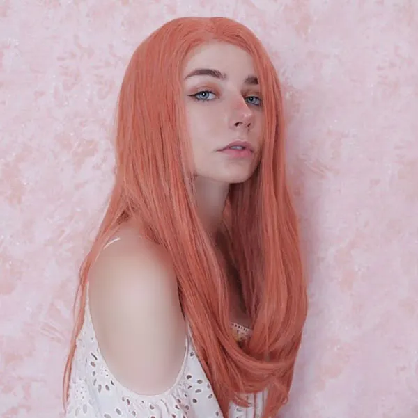 Peach hair color 8