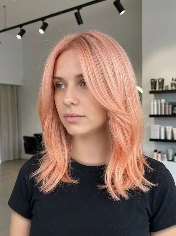 Peach hair color 9