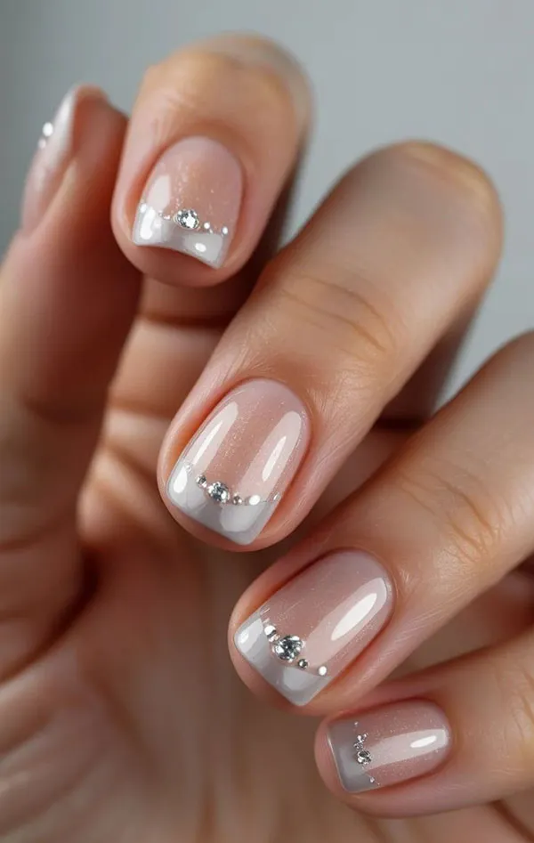 32 مدل ناخن فرنچ کوتاه؛ انتخاب دخترهای مینیمال و خوشاستایل! 11 Short French nail style 10