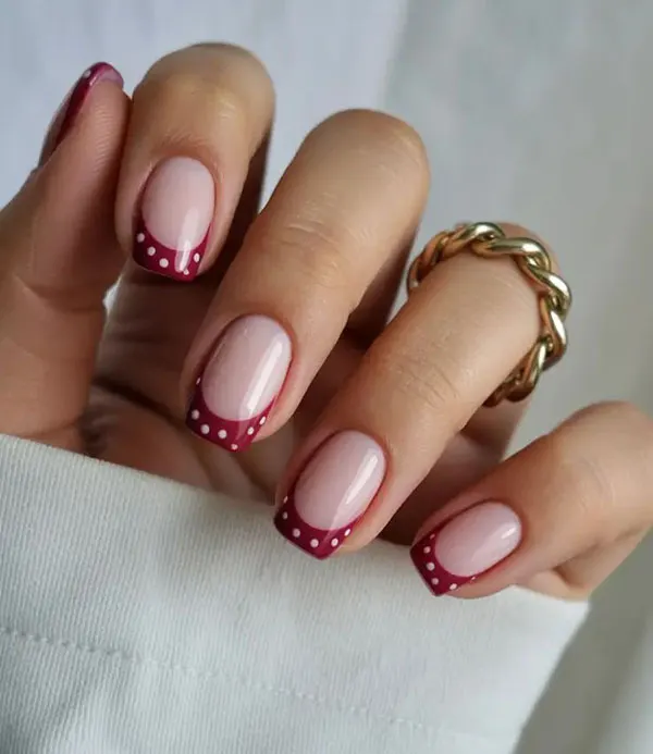 32 مدل ناخن فرنچ کوتاه؛ انتخاب دخترهای مینیمال و خوشاستایل! 32 Short French nail style 29