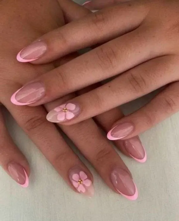 32 مدل ناخن فرنچ کوتاه؛ انتخاب دخترهای مینیمال و خوشاستایل! 33 Short French nail style 31