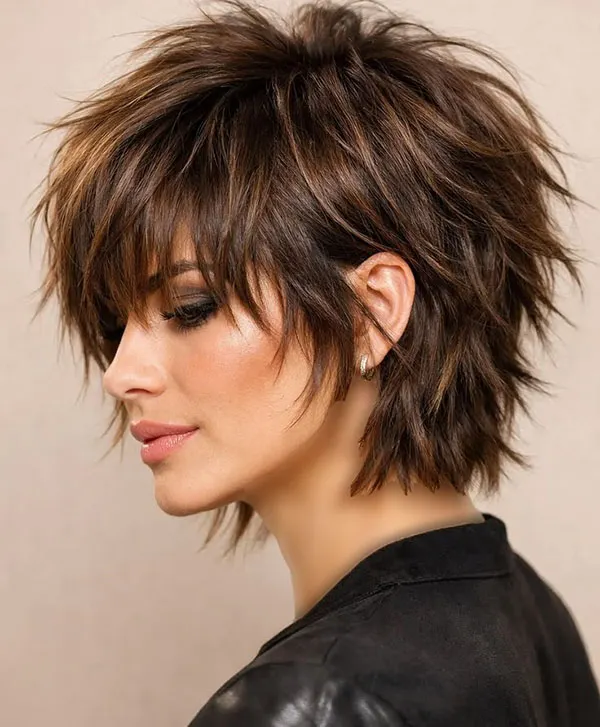 Short summer shaggy hairstyle 11