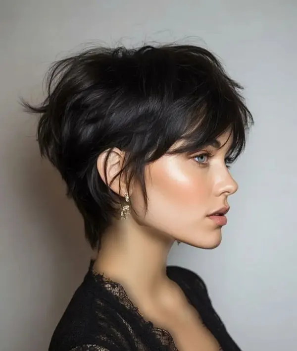 Short summer shaggy hairstyle 16
