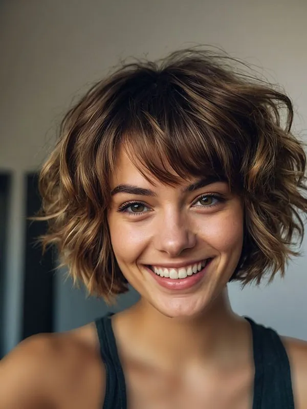 Short summer shaggy hairstyle 27