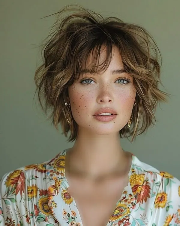 Short summer shaggy hairstyle 3