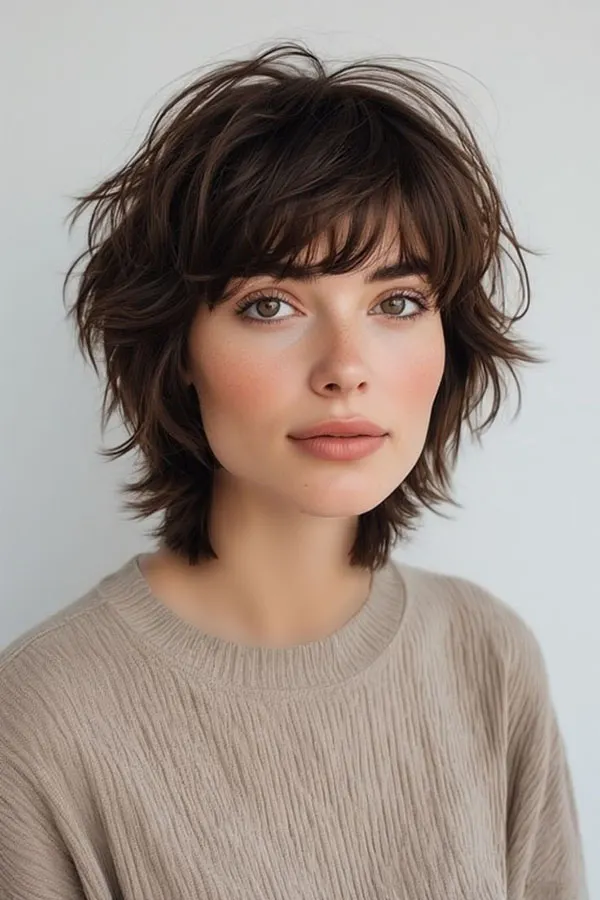 Short summer shaggy hairstyle 31