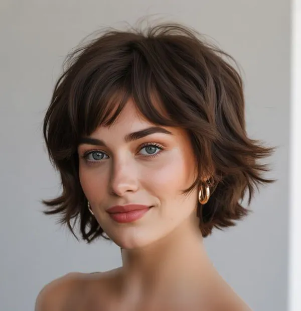 Short summer shaggy hairstyle 5
