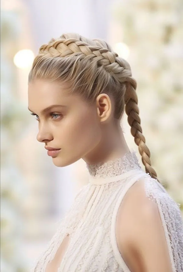 Simple and stylish girls hair weave in the front 15
