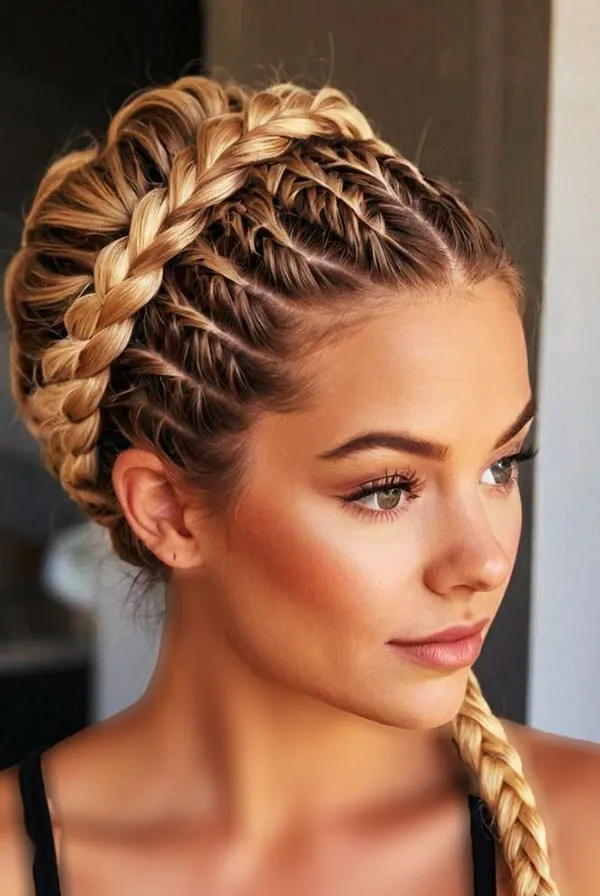 Simple and stylish girls hair weave in the front 19