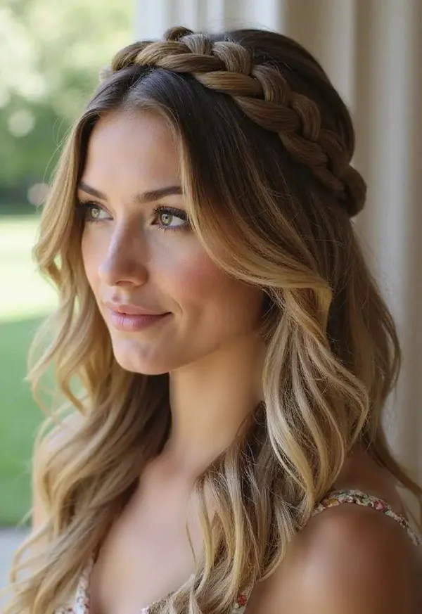 Simple and stylish girls hair weave in the front 22