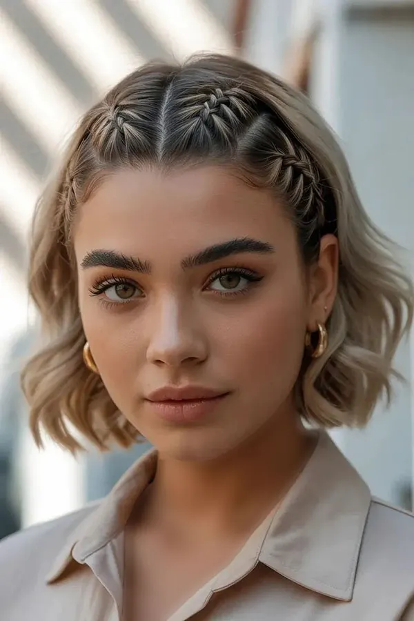 Simple and stylish girls hair weave in the front 27
