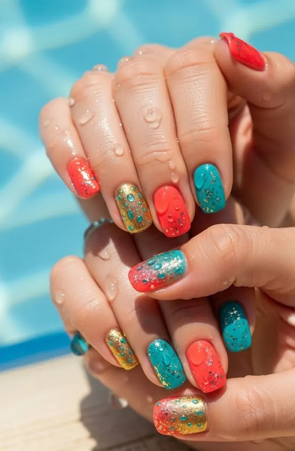 30 رنگ ناخن تابستانی 2026؛ امسال همه عاشق این رنگها شدن! 12 Summer nail color 10