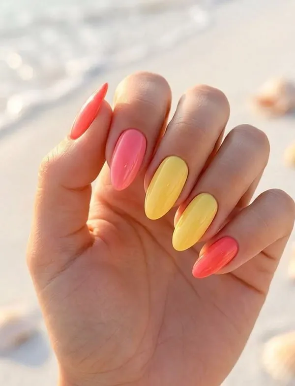 30 رنگ ناخن تابستانی 2026؛ امسال همه عاشق این رنگها شدن! 26 Summer nail color 20