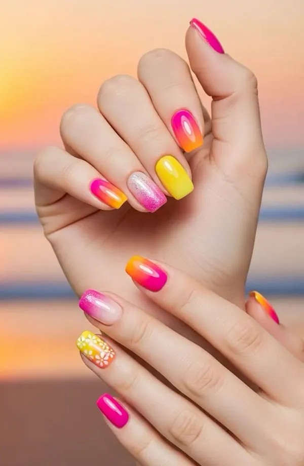 30 رنگ ناخن تابستانی 2026؛ امسال همه عاشق این رنگها شدن! 30 Summer nail color 25