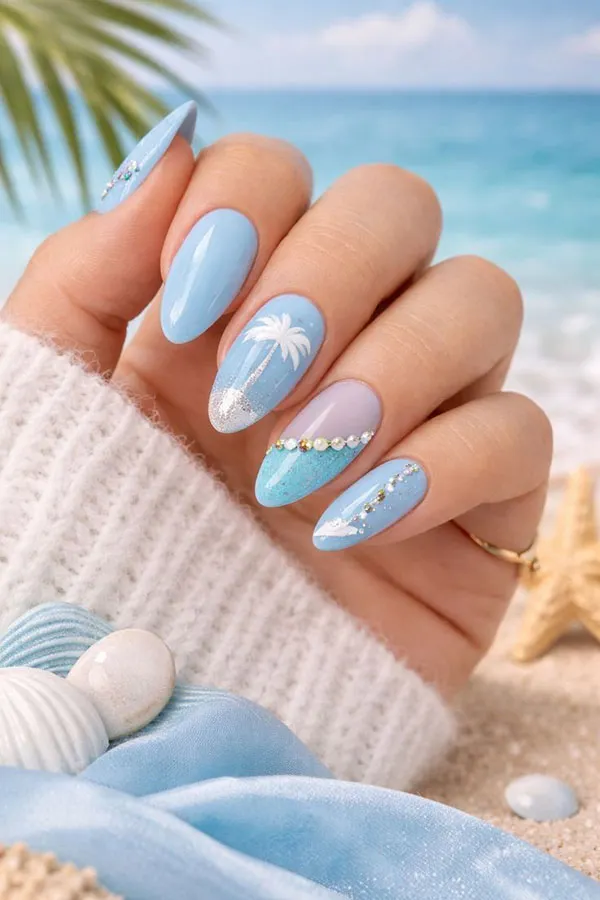 30 رنگ ناخن تابستانی 2026؛ امسال همه عاشق این رنگها شدن! 32 Summer nail color 26