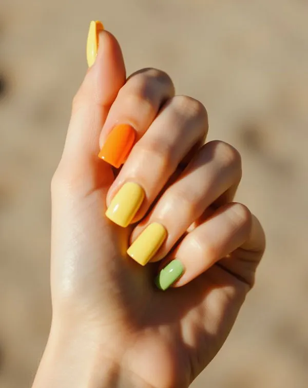 30 رنگ ناخن تابستانی 2026؛ امسال همه عاشق این رنگها شدن! 31 Summer nail color 28