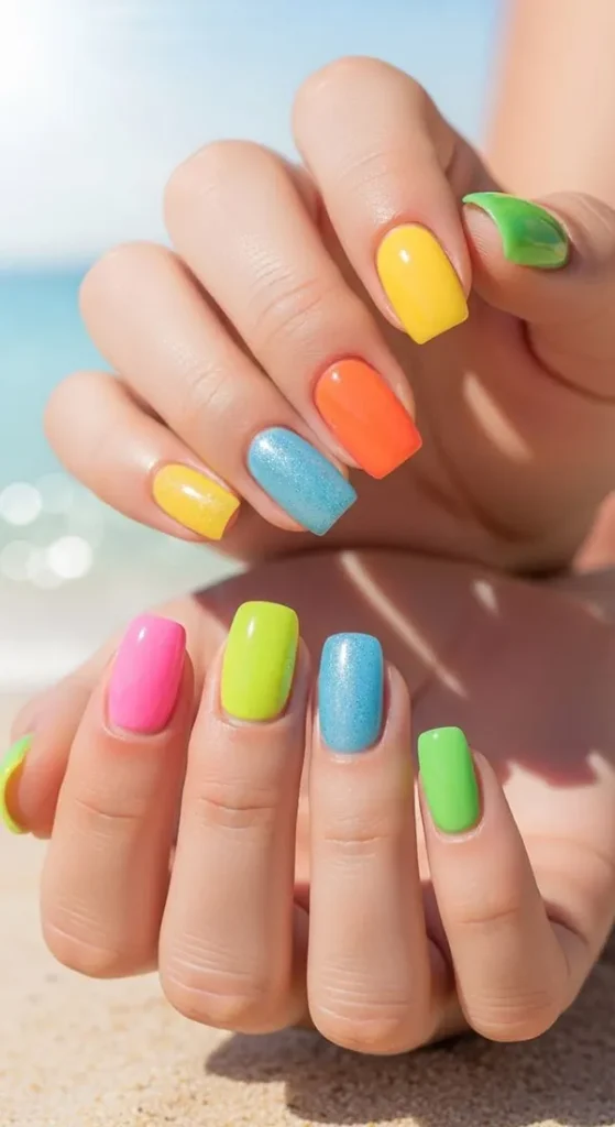 30 رنگ ناخن تابستانی 2026؛ امسال همه عاشق این رنگها شدن! 8 Summer nail color 4