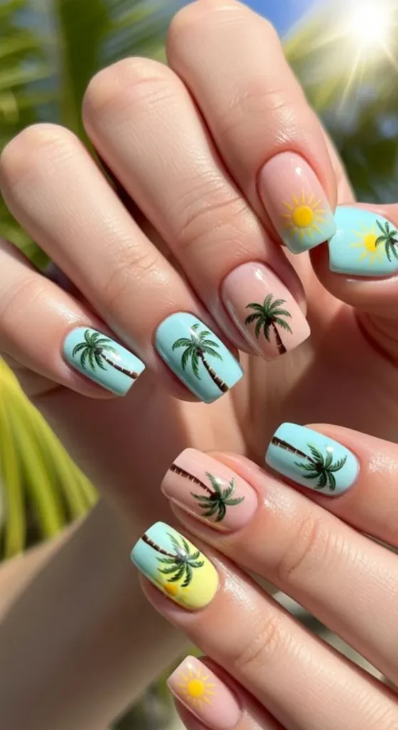 30 طرح ناخن تابستونه امسال برای روزای آفتابی ۲۰۲۶ 30 Summer nail design 27