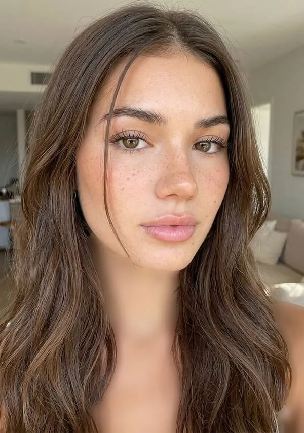 زیباترین دختر جهان بدون آرایش 2026 | ساده، واقعی، خیرهکننده + عکس ها 13 The most beautiful girl in the world without makeup 9