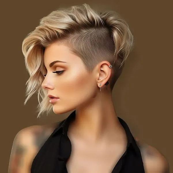Undercut hairstyle for girls 11