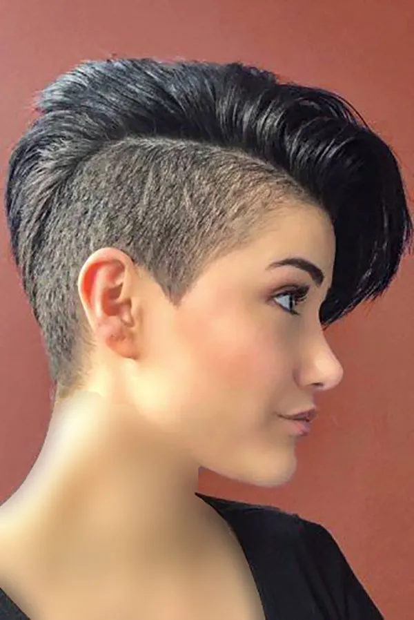Undercut hairstyle for girls 14