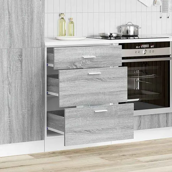 White gray MDF cabinet model 1