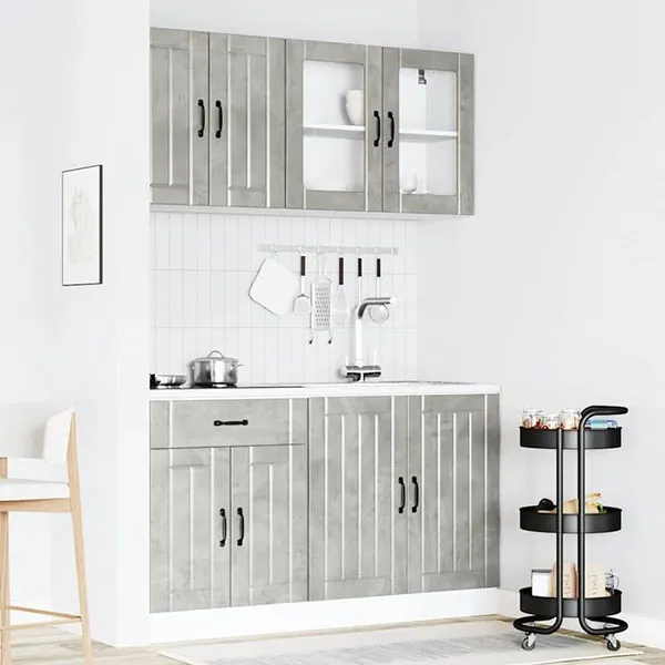 White gray MDF cabinet model 13