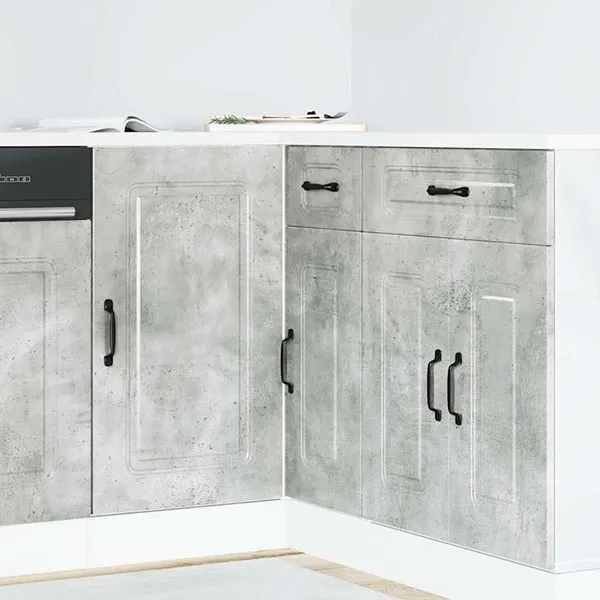 White gray MDF cabinet model 19