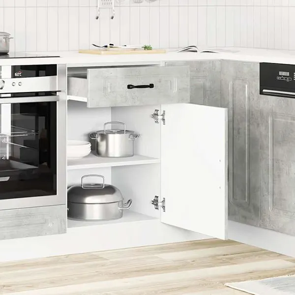 White gray MDF cabinet model 20