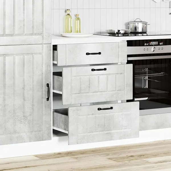 White gray MDF cabinet model 22