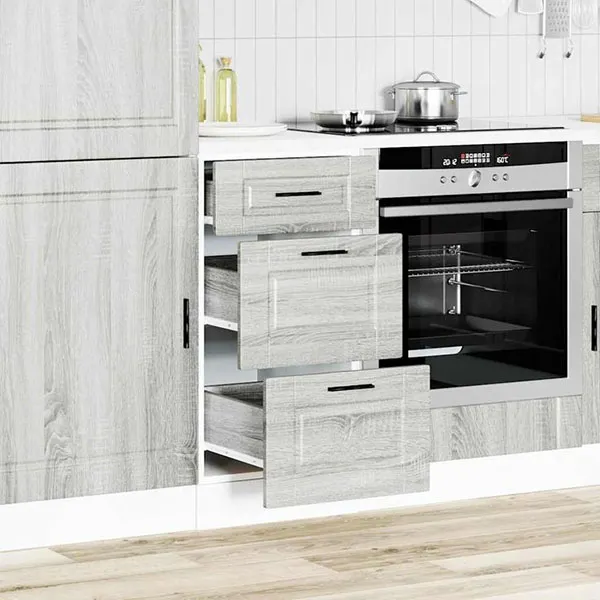 White gray MDF cabinet model 24