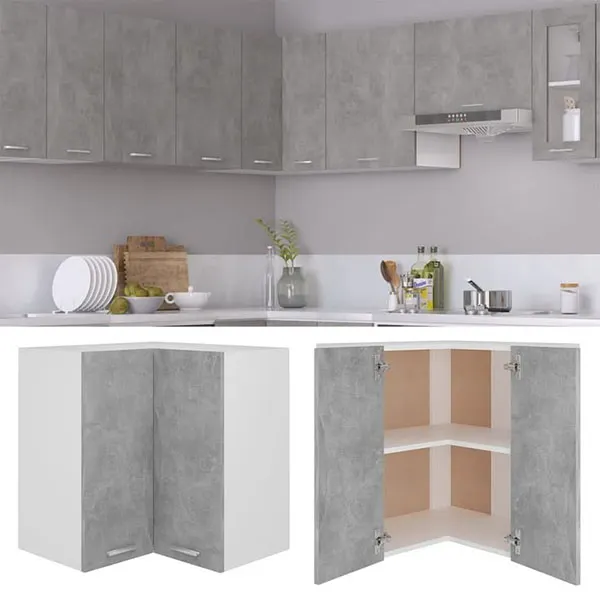 White gray MDF cabinet model 3