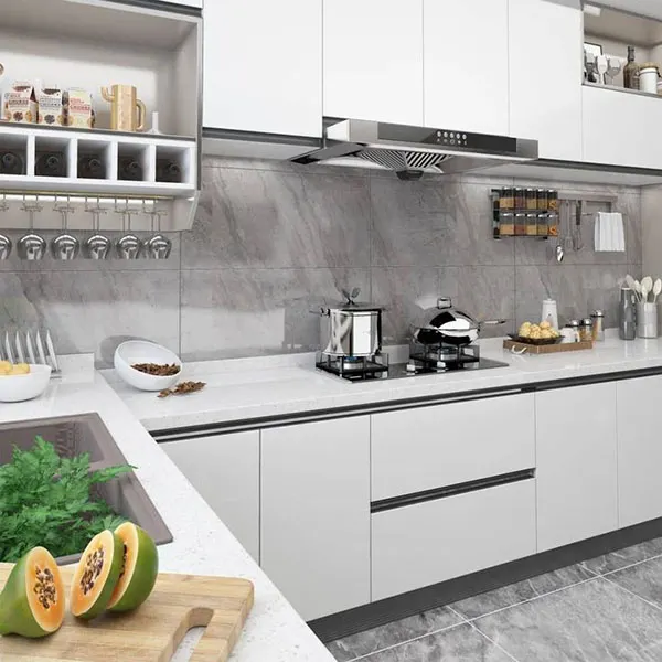 White gray MDF cabinet model 6