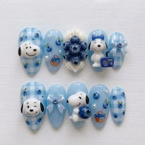 Blueberry nail design 11