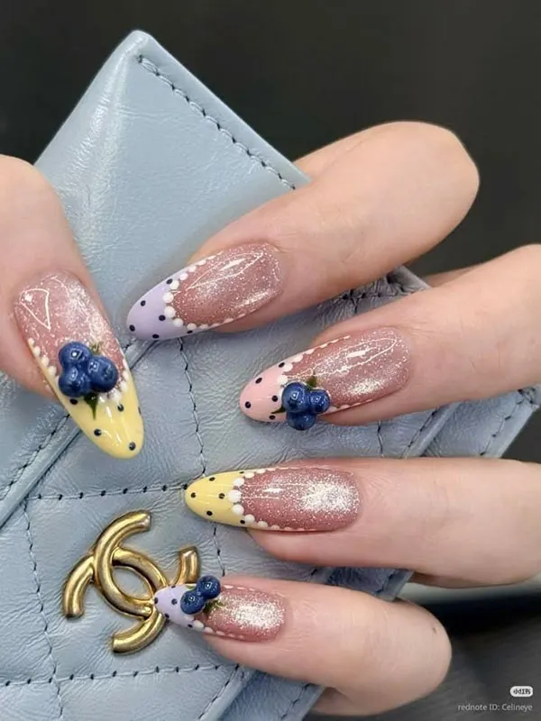 Blueberry nail design 13