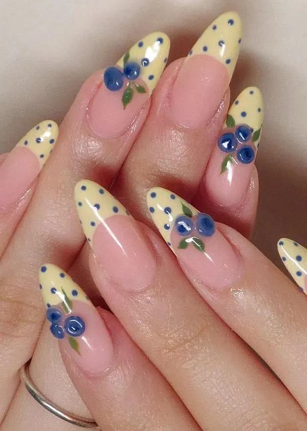 Blueberry nail design 2