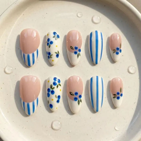 Blueberry nail design 22