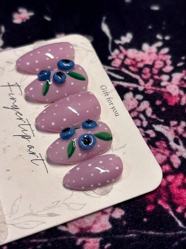 Blueberry nail design 5