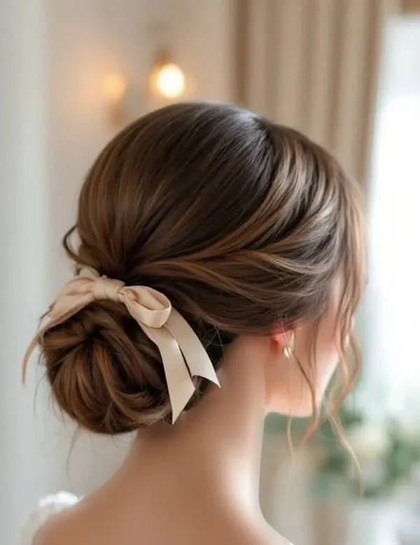Chignon hairstyle for girls 19